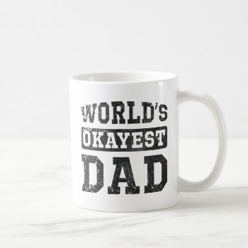 Vintage World's Okayest Dad Classic Mug by giftcy at Zazzle
