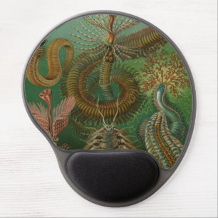 Vintage Worms Annelids Chaetopoda by Ernst Haeckel Gel Mouse Pad