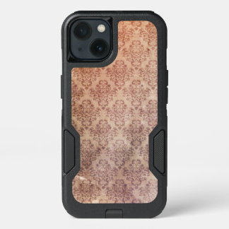 Vintage Worn and Stained Floral Wallpaper iPhone 13 Case