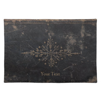 Vintage Worn Leather Book Placemat