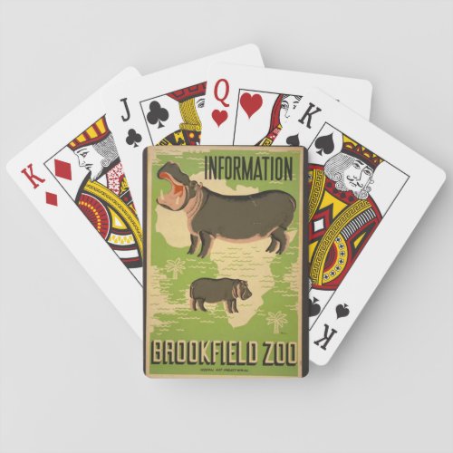 Vintage WPA Brookfield Poster Poker Cards