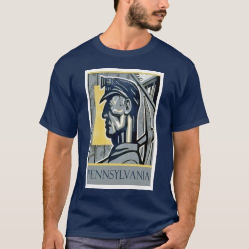 Vintage WPA Pennsylvania Miner T Shirt