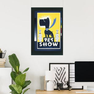 Vintage WPA Pet Show Art Poster c. 1930-1950