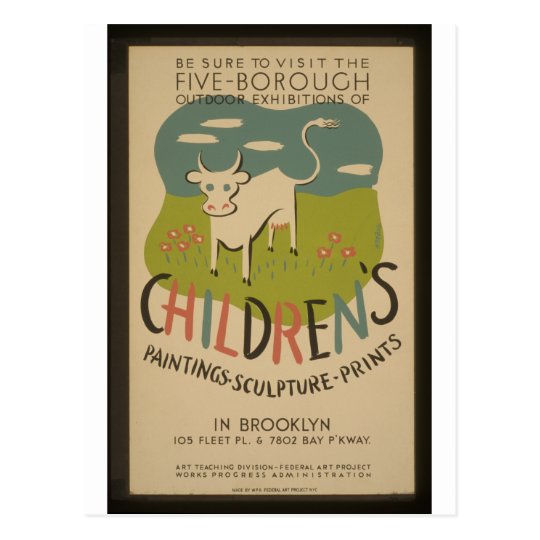 Vintage WPA Poster - Retro to 1941 Postcard