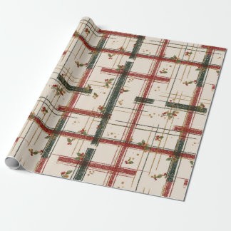 Vintage Wrapping Paper Christmas Gift Wrap Roll
