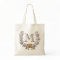 Vintage Wreath Personalized Monogram Initial Tote