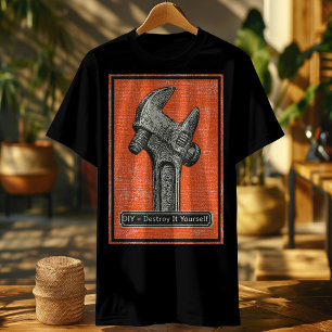 Vintage Wrench – DIY Destroy It Yourself Retro Hum T-Shirt