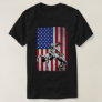 Vintage Wrestling Fans American Flag Wrestle  T-Shirt
