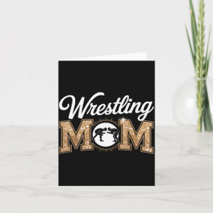 Vintage Wrestling Mom Wrestler Fighter Mother Card