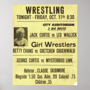 Vintage Wrestling Poster Series