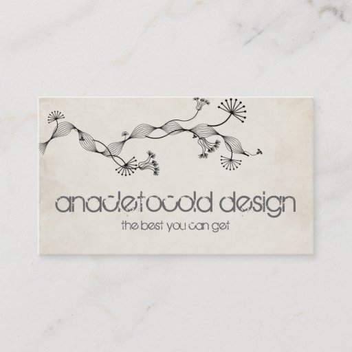 Customizable vintage wrinkled old paper business card template