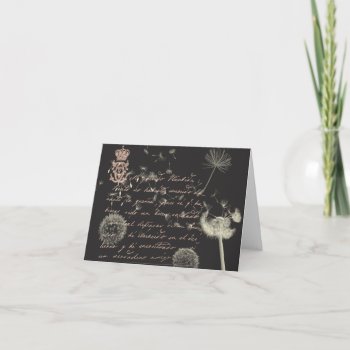 Vintage Writing Dandelion Note Cards by gidget26 at Zazzle