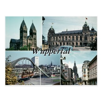 Vintage Wuppertal Photo Collage Postcard