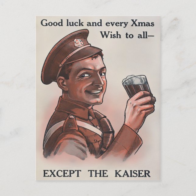 Vintage WW1 Christmas Postcard (Front)