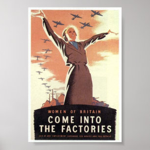 Vintage WW2 Propaganda Poster