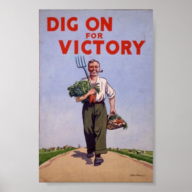 Vintage WW2 Propaganda Poster (Front)