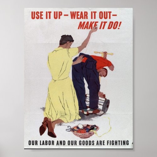 Vintage WW2 Propaganda Poster