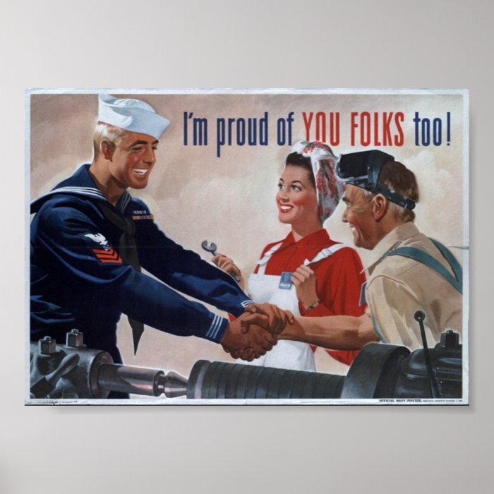 Vintage WW2 Propaganda Print