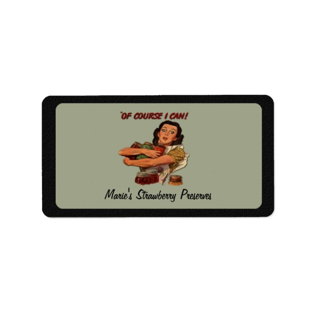 Vintage WW2 Victory Garden Canning Label (Front)