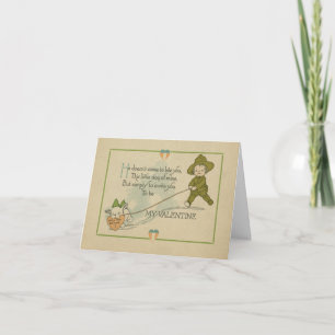 Vintage WWI Era Valentine Card