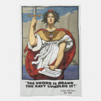 Vintage WWI Navy Recruitment Poster Kenyon Cox Art
