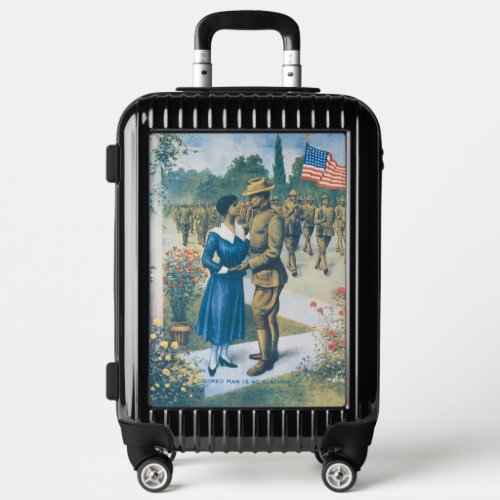 Vintage WWI Poster The Colored Man Is No Slacker Luggage
