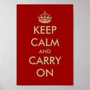 Vintage WWII keep calm posters   Customizable