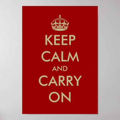 Vintage WWII keep calm posters  Customizable