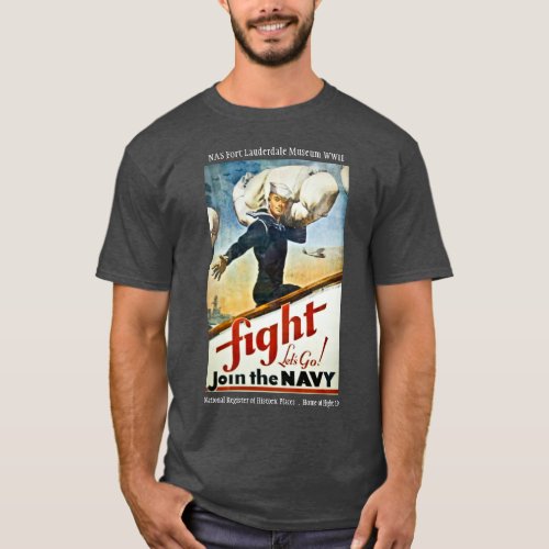 Vintage WWII Navy Recruiting T_shirt