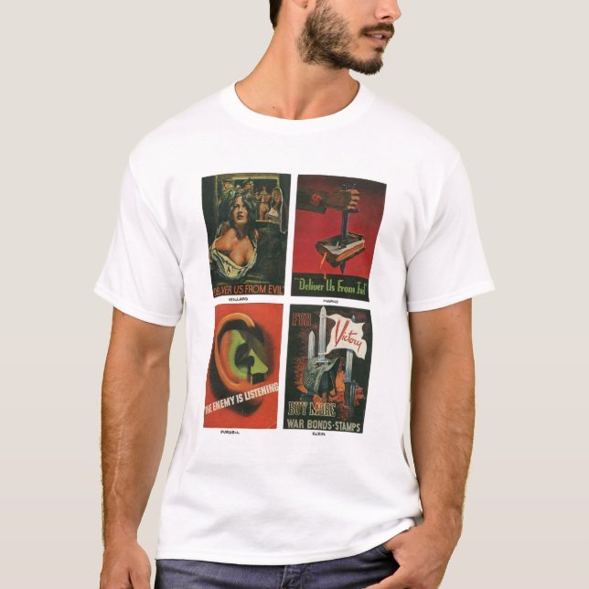 Vintage WWII posters T-Shirt (Front)