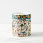 Vintage Wyoming Map Mug<br><div class="desc">A fun vintage postcard map of Wyoming repurposed on a mug.</div>