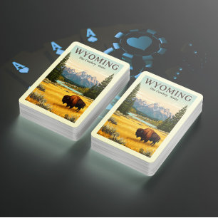 Vintage Wyoming Poker Cards