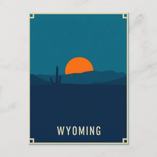 Vintage Wyoming Postcard (Front)