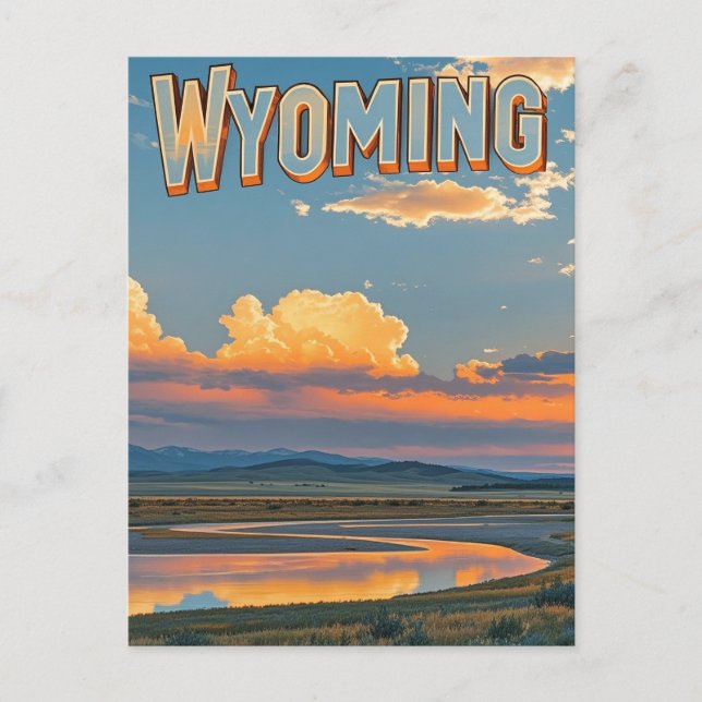 Vintage Wyoming Postcard (Front)