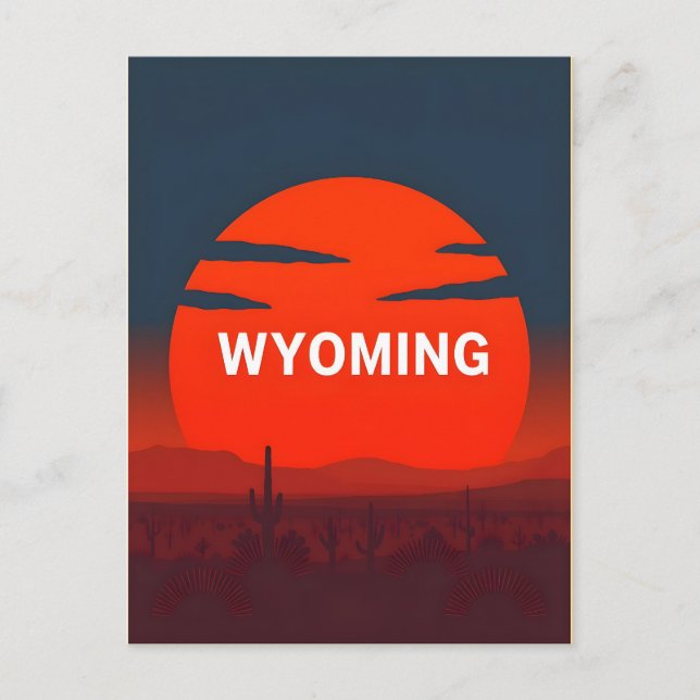 Vintage Wyoming Postcard (Front)