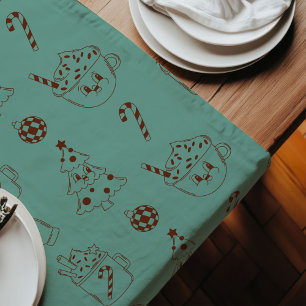 Vintage Xmas Runner Retro Pastel Cozy Accent