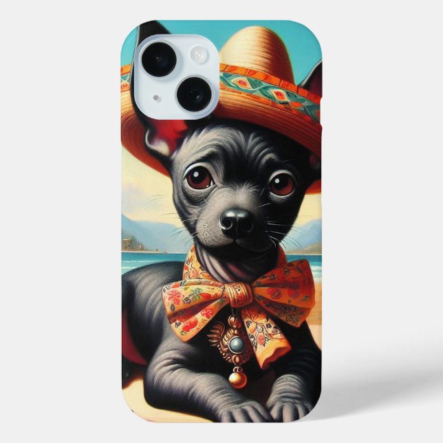 Vintage Xoloitzcuintle Case-Mate iPhone Case (Back)
