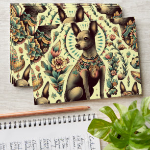 Vintage Xoloitzcuintle Seamless Envelope