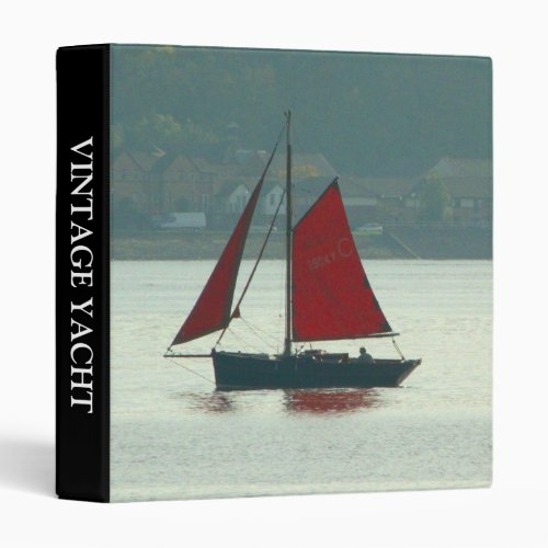 Vintage Yacht 1in 3 Ring Binder