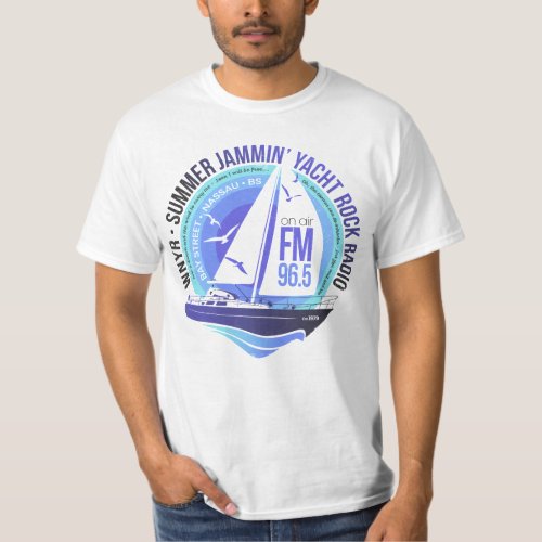 Vintage Yacht Rock Radio Music Design T_Shirt