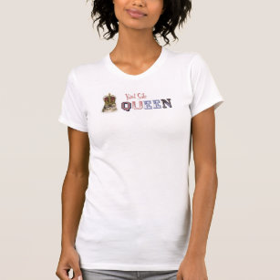 Vintage Yard Sale Queen with Cat in Crown T-Shirt