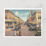 Vintage Ybor City, Tampa, Florida business street Postcard