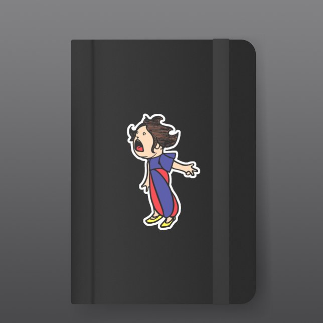 Vintage Yelling Kid Sticker (Creator Uploaded)