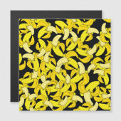 Vintage Yellow Bananas: Black Background (Front/Back)