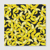 Vintage Yellow Bananas: Black Background (Front)