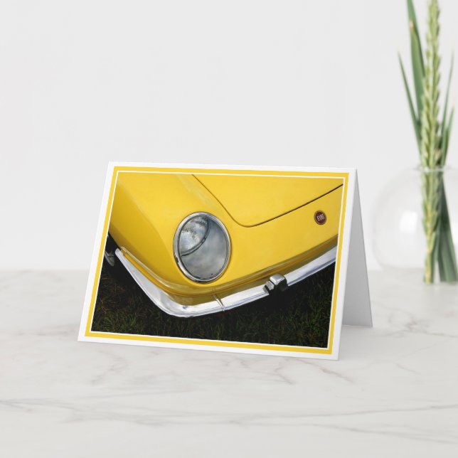 Vintage Yellow Card (Front)