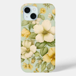 Vintage Yellow Floral Garden Phone Case