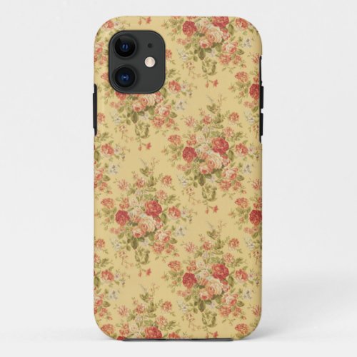 Vintage Yellow Floral iPhone 5 Case