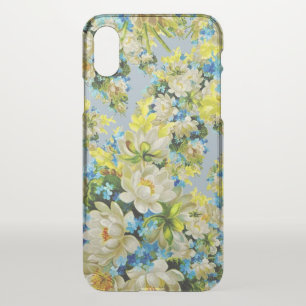 Vintage Yellow Floral Pattern iPhone X Case
