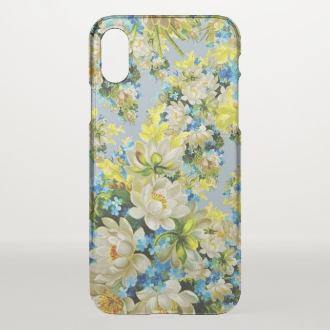 Vintage Yellow Floral Pattern Uncommon iPhone Case (Back)